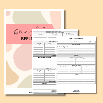 DAAGLIKSE BEPLANNER (SKILPAD)