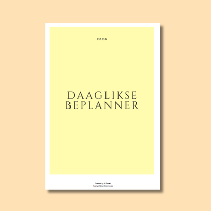 DAAGLIKSE BEPLANNER (SONSKYN)