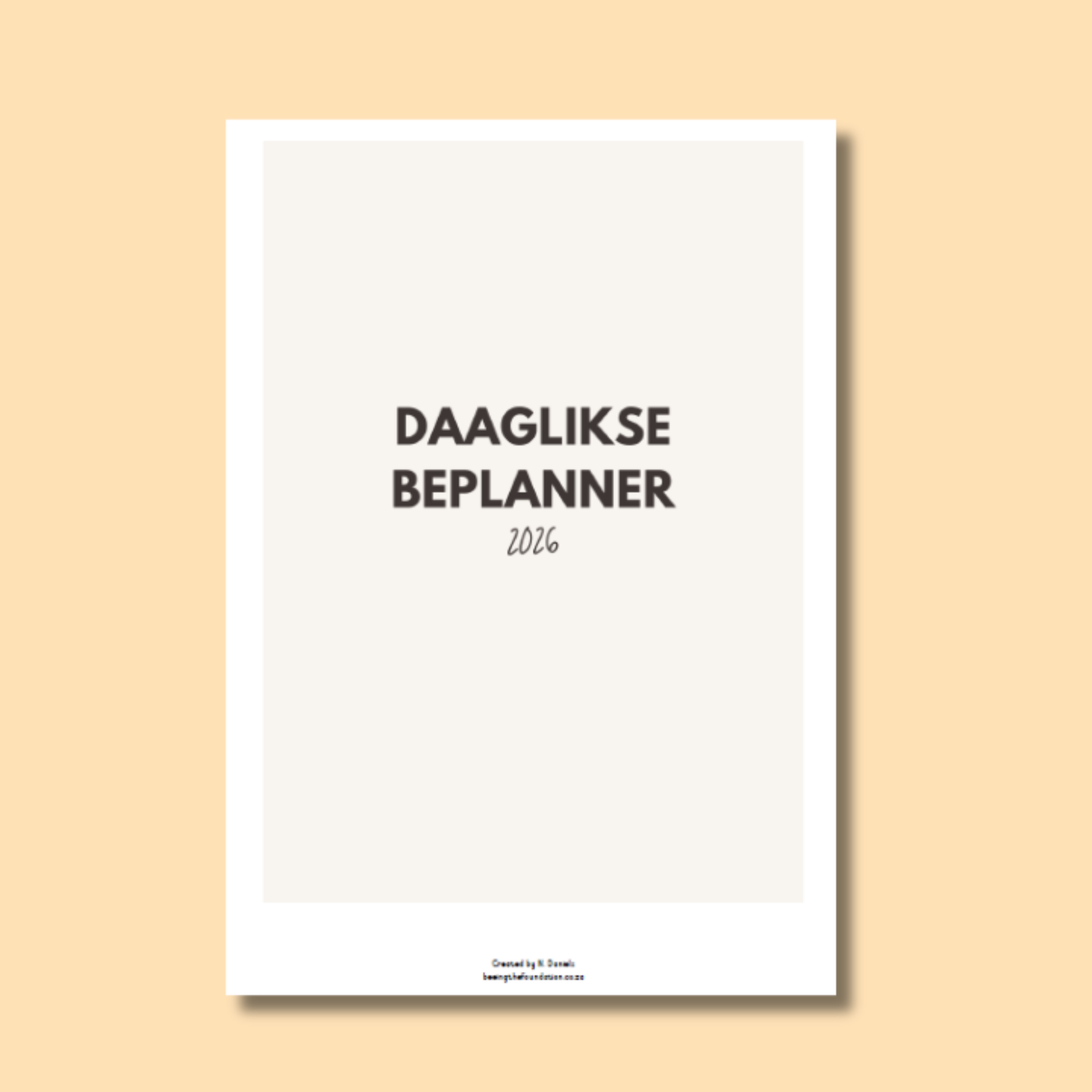 DAAGLIKSE BEPLANNER (SIMPLICITY)