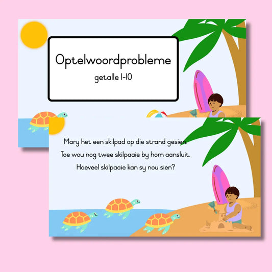 Woordsomme PowerPoint (Getal 1 tot 10)