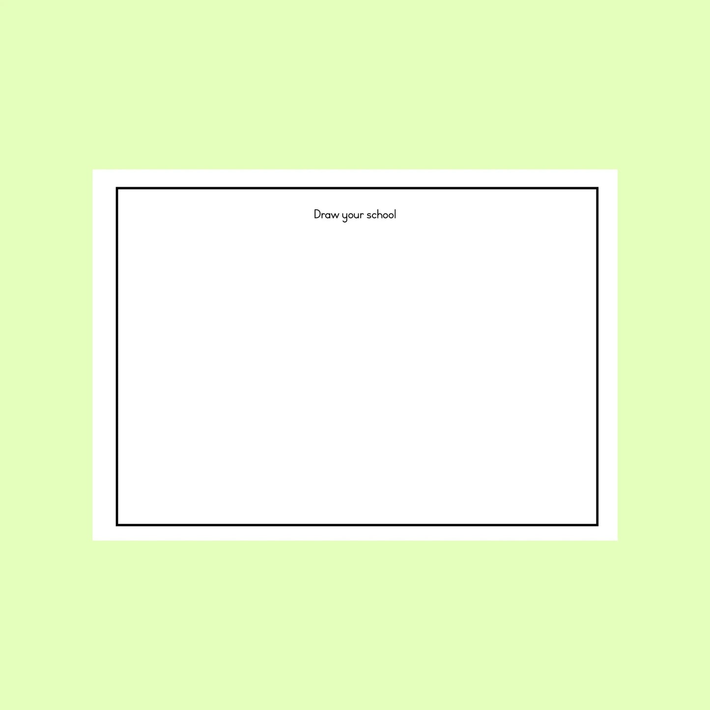 Draw your school template
