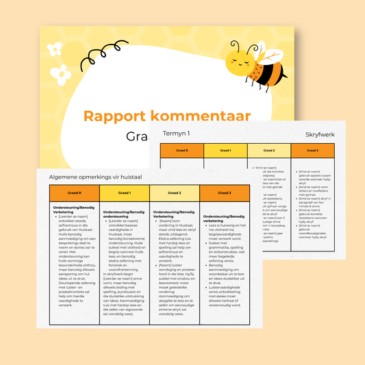 Rapport Kommentaar Graad R to 3